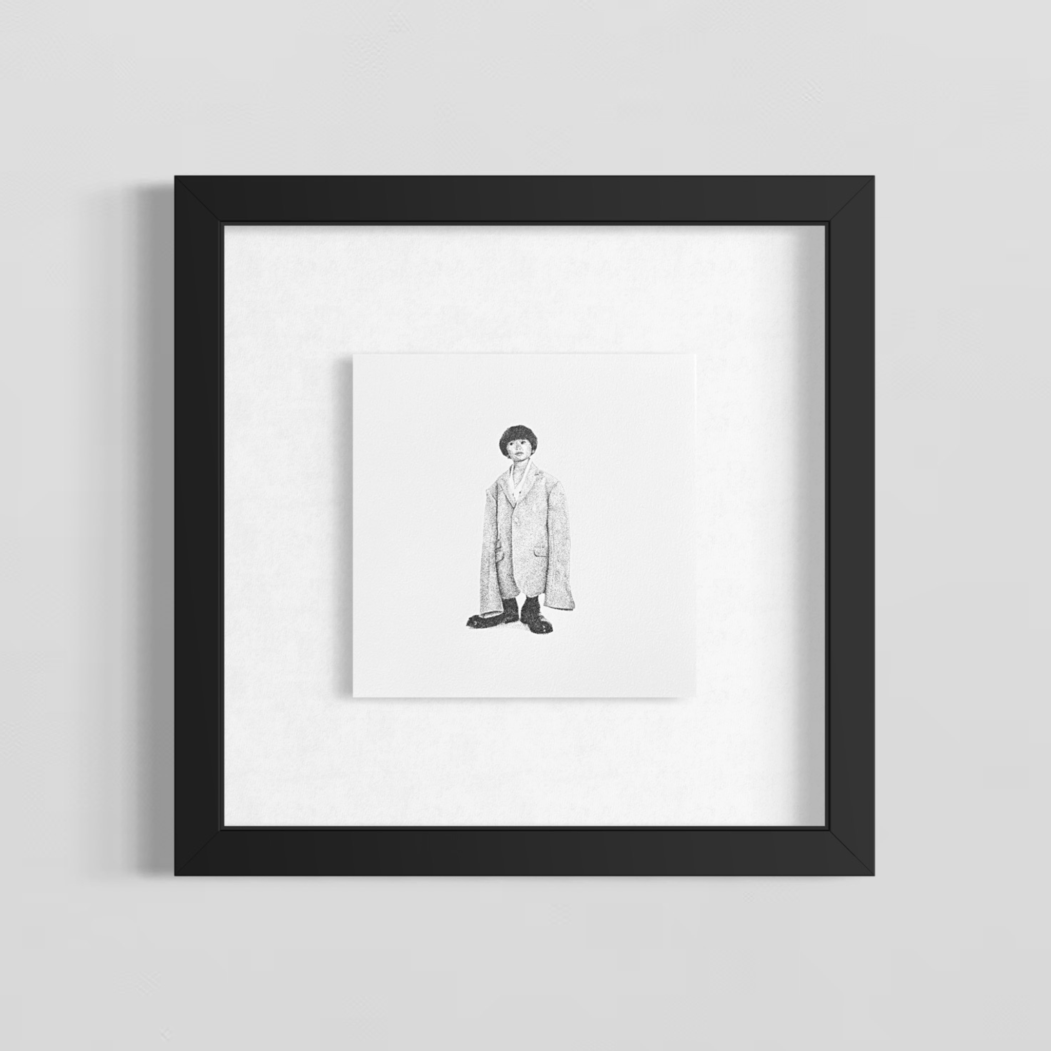 "L'ENVIE DE GRANDIR, LA NOSTALGIE DE LA JEUNESSE" 20x20cm