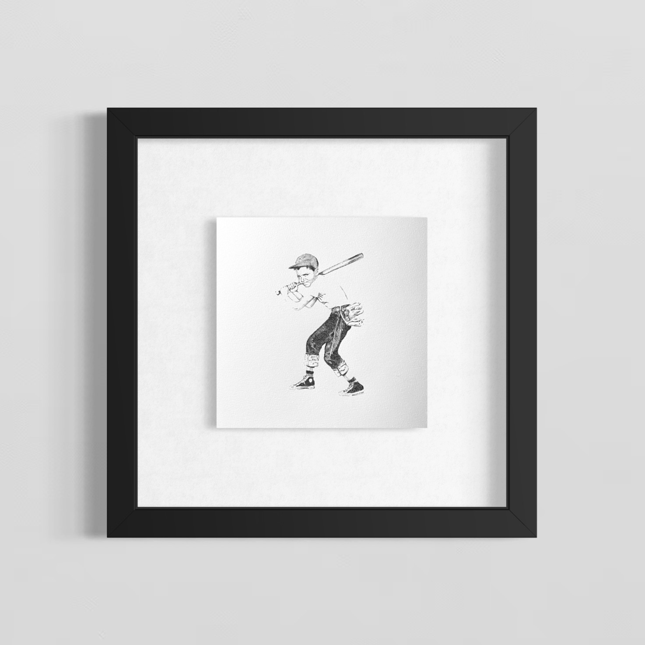 "POUR RÉUSSIR, IL FAUT Y ALLER" 20x20cm