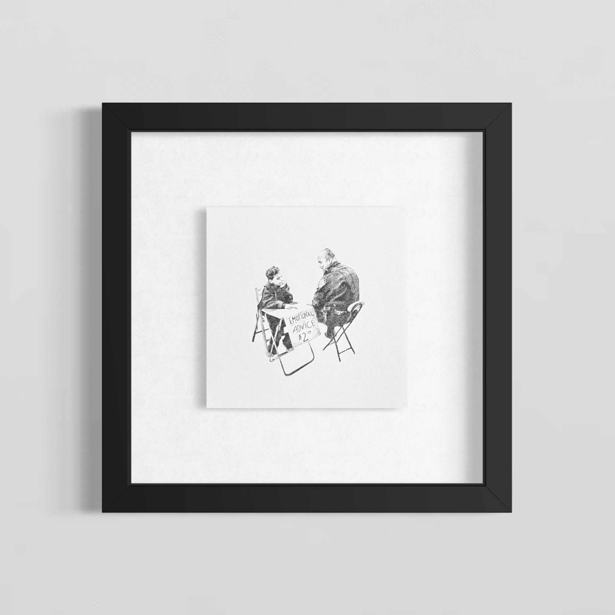 "LA VÉRITÉ SORT DE LA BOUCHE DES ENFANTS" 20x20cm
