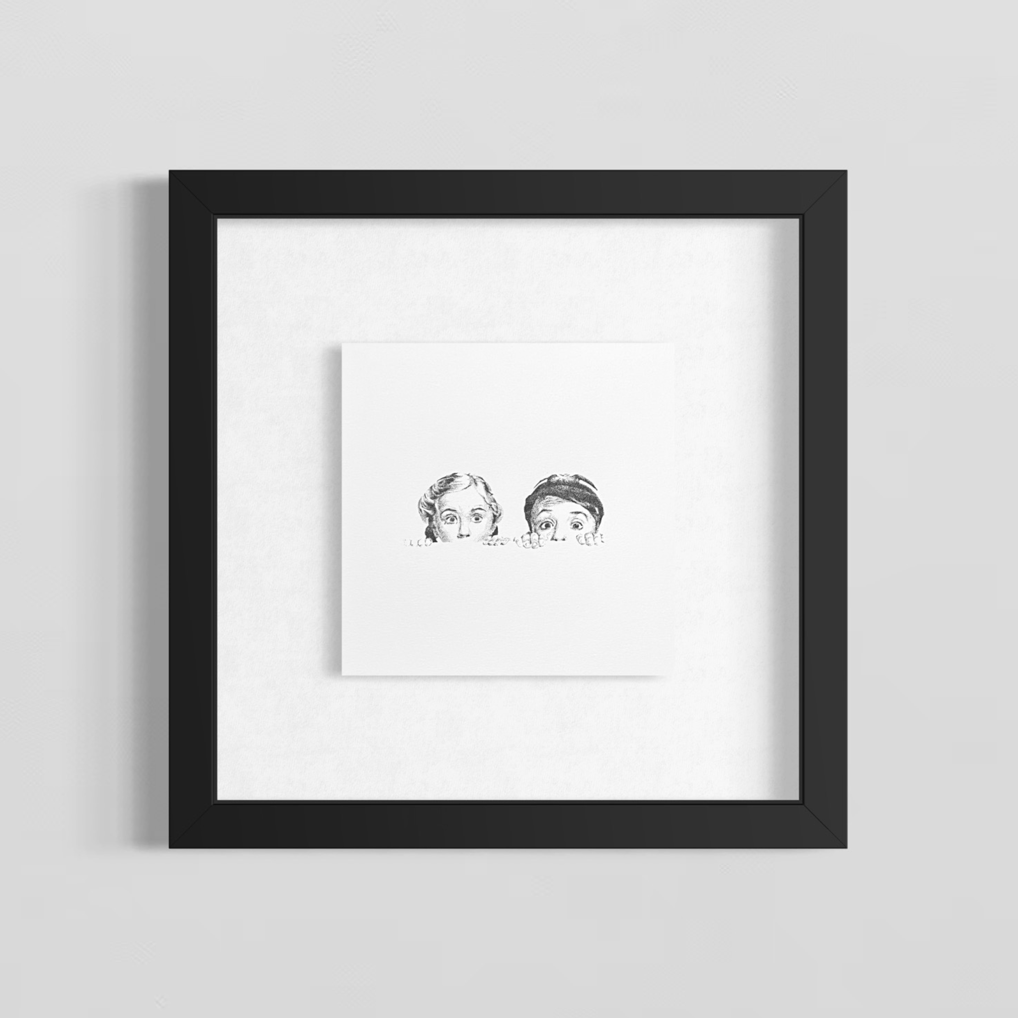 "ALORS ? TU VOIS QUELQUE CHOSE?" 20x20cm