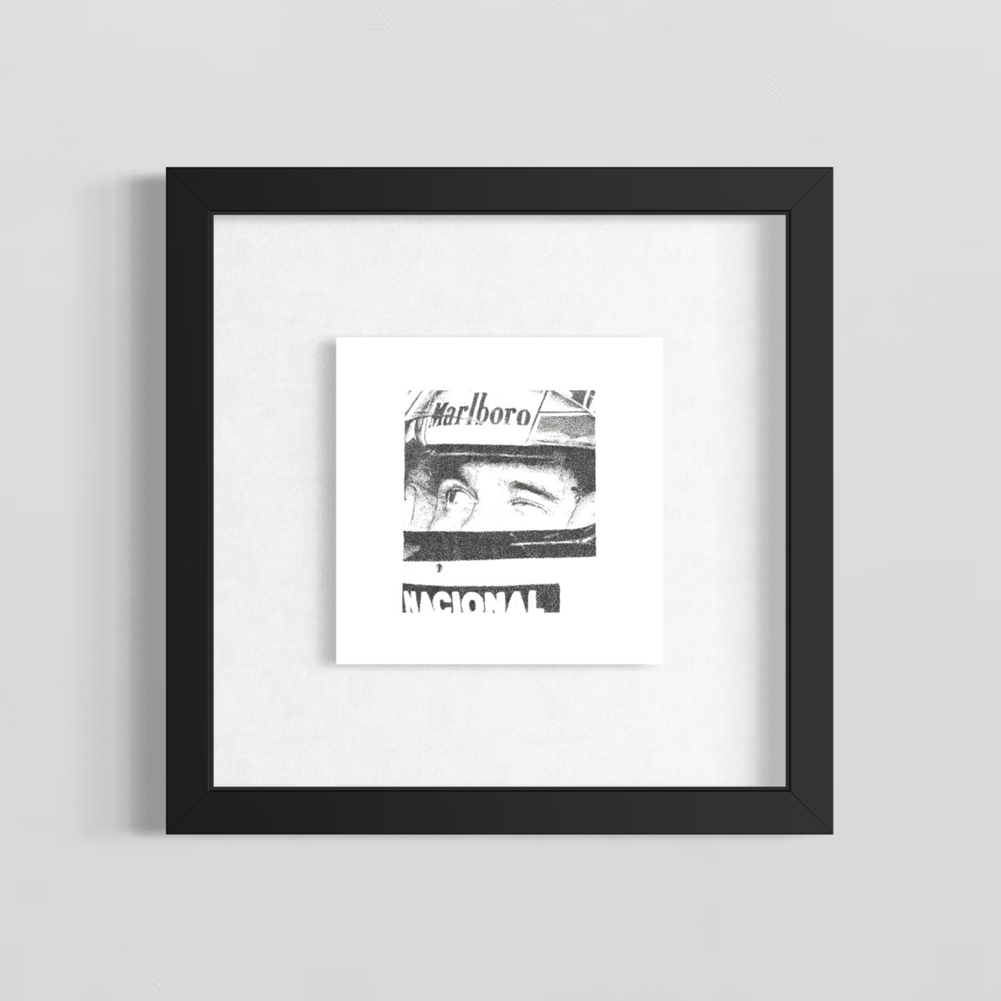 "AYRTON SENNA" 20x20cm