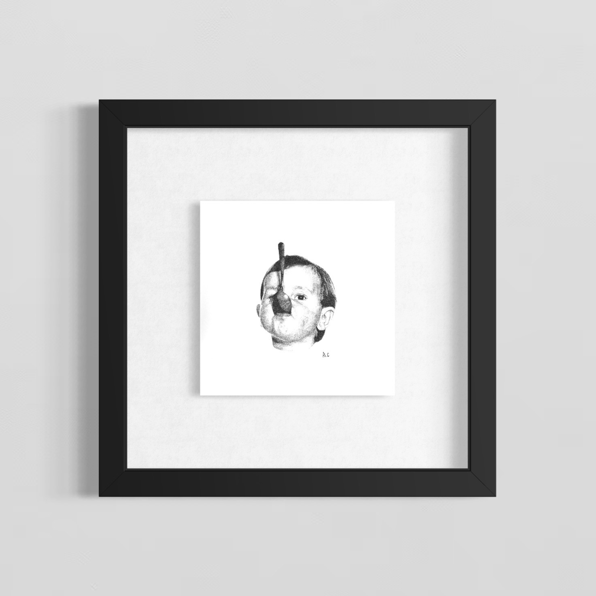 "MHHHH C'EST CROP BON" 20x20cm